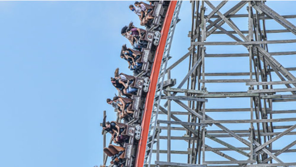 Scream your lungs out when you take the plunge at the Goliath