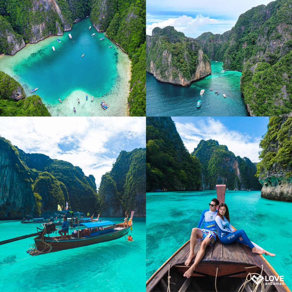 ทัวร์หมู่เกาะพีพี อ่าวมาหยา และเกาะไผ่แบบเต็มวัน โดย Love Andaman