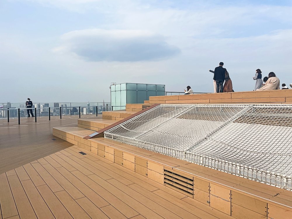  SHIBUYA SKY SKY STAGEのハンモック