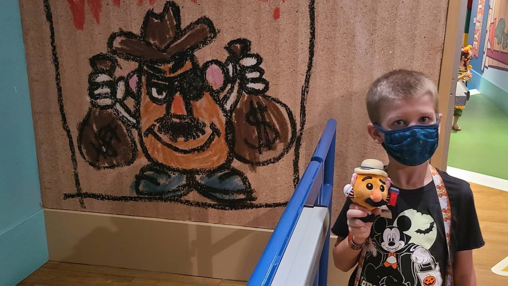 Get the chance to play with Mr. Potatohead inside Toy Story Mania! Credits: @mdedgerton