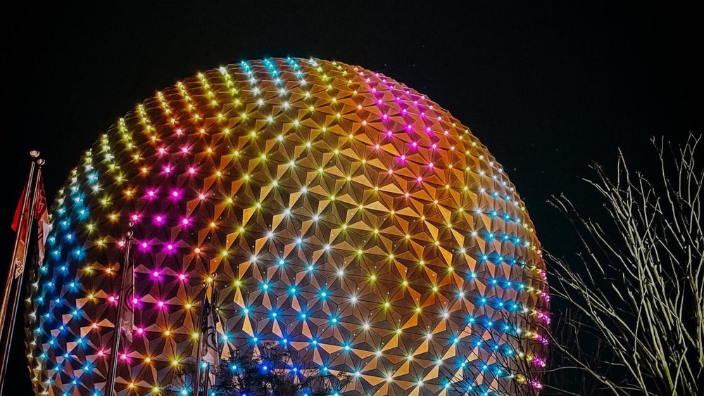 Drop by Spaceship Earth during the nighttime! Credits: @jacob.alexander.young