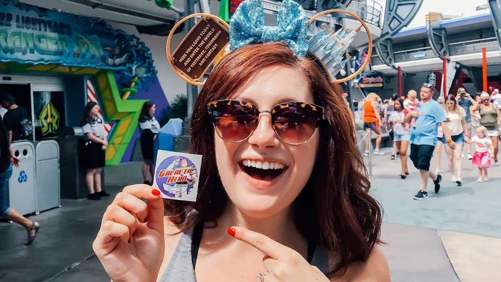 Score high and be a galactic hero inside this ride! Credits: @emilyinmousegear