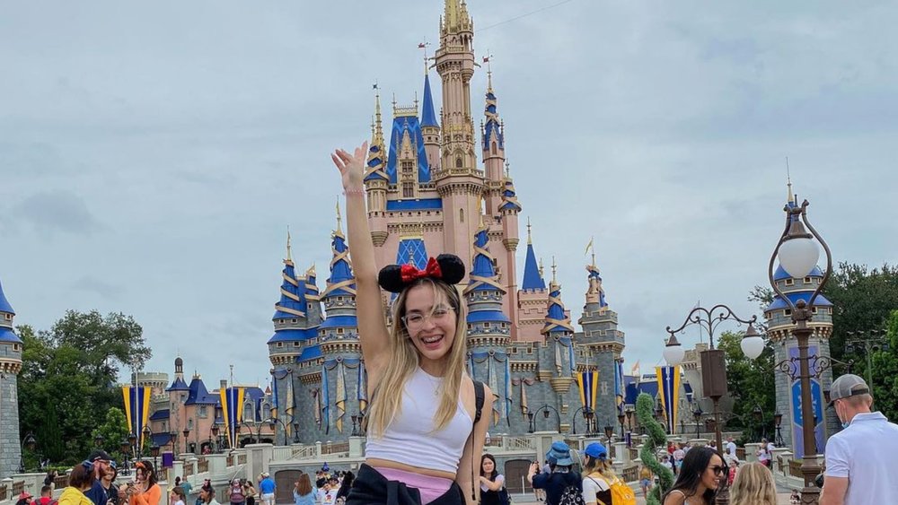 Cinderella’s Castle got a royal make-over for Disney World’s 50-year anniversary. Credits: @glitterprncess on Instagram