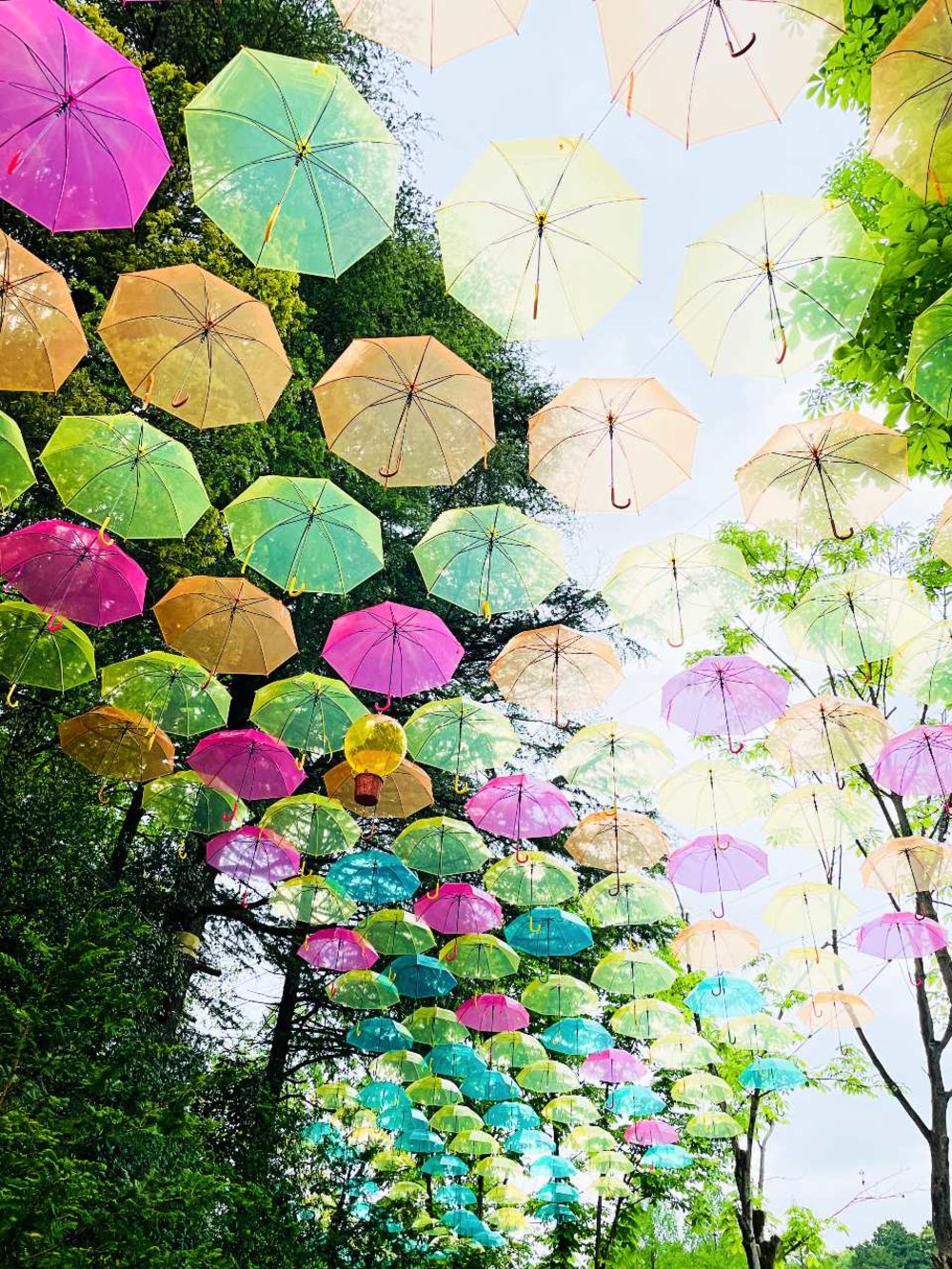 ムーミンバレーパーク アンブレラスカイ パステルカラー