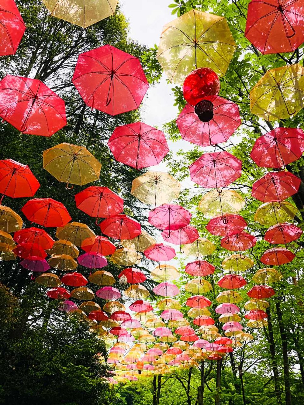 ムーミンバレーパーク アンブレラスカイ リトルミイの赤いセクション 2022