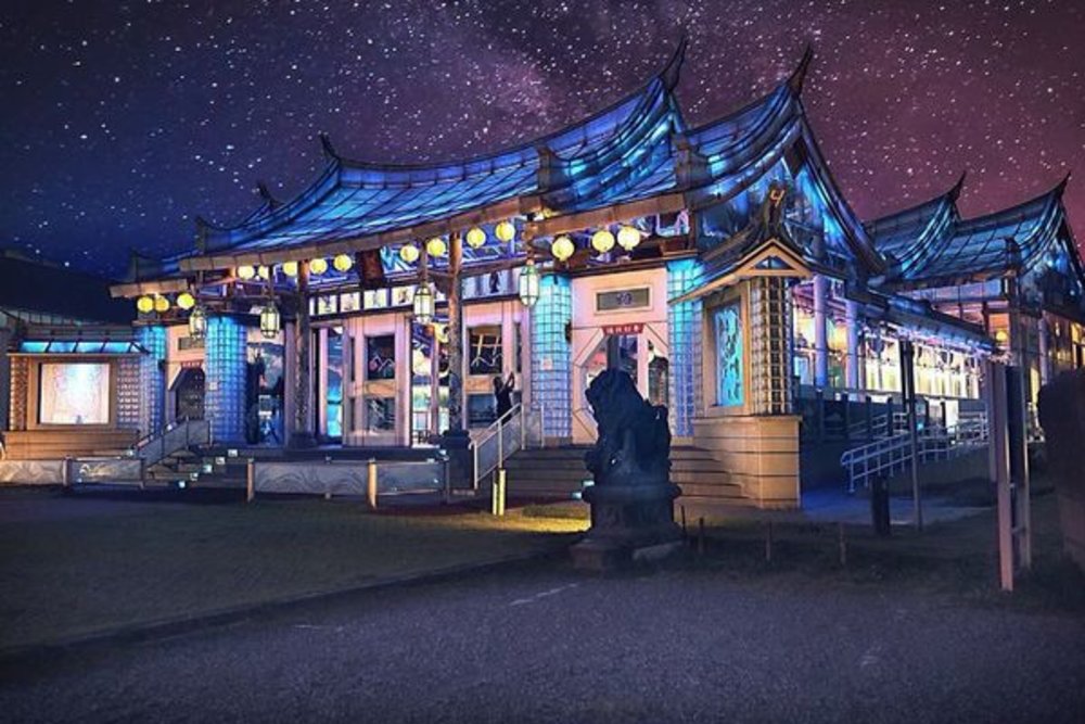彰化景點 玻璃媽祖廟 夜晚
