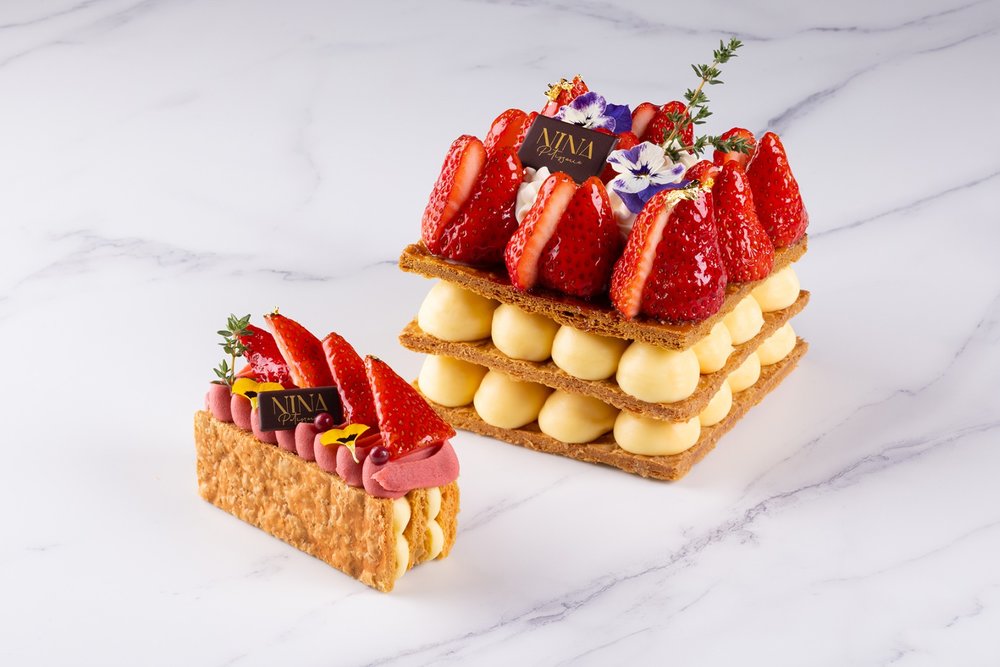 荃灣西如心酒店 Nina Patisserie 日本甜王士多啤梨拿破崙