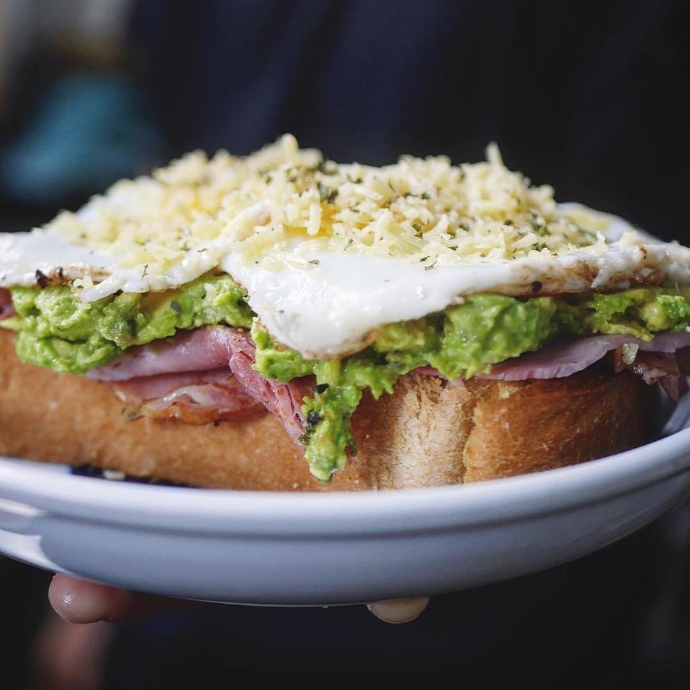 Ham and Egg Avo Toast