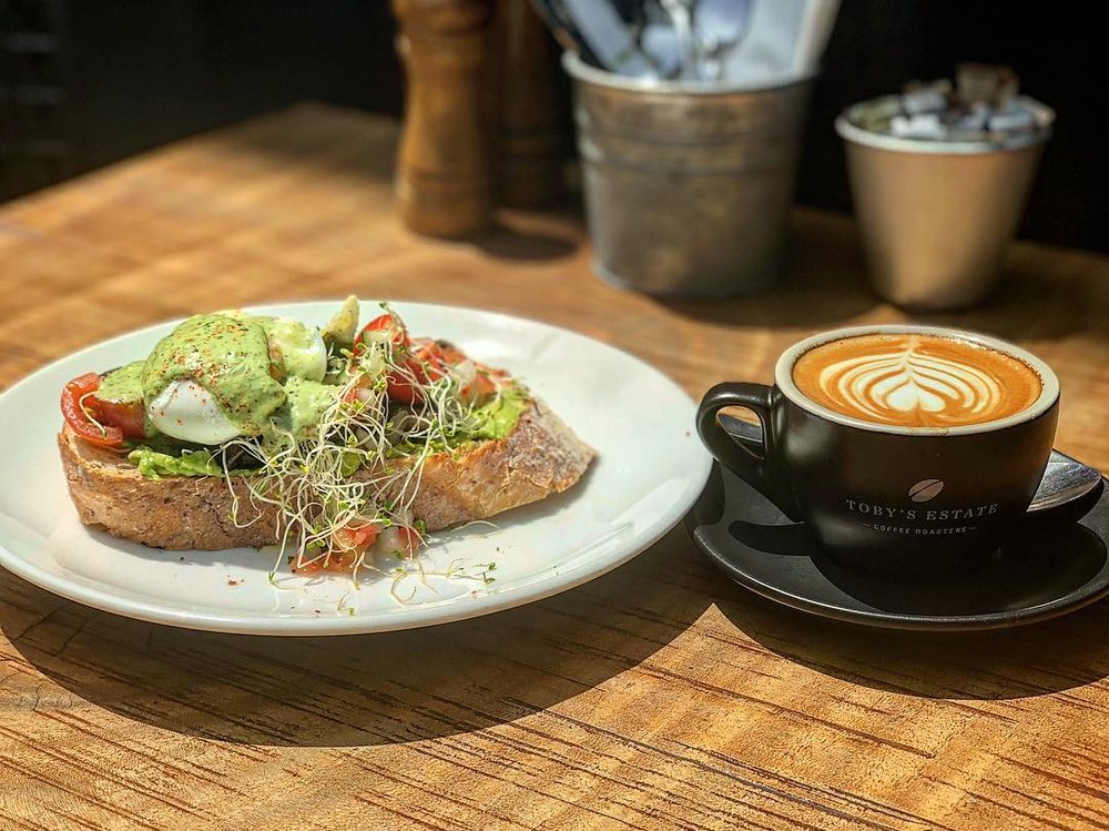 tomato avocado toast