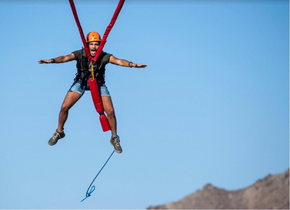 Man in Bungee Jumping