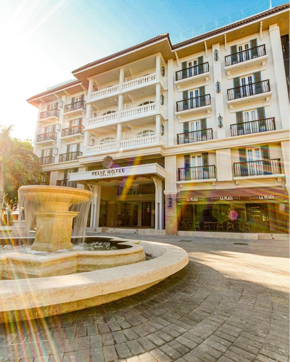 Hotel Facade during sunset