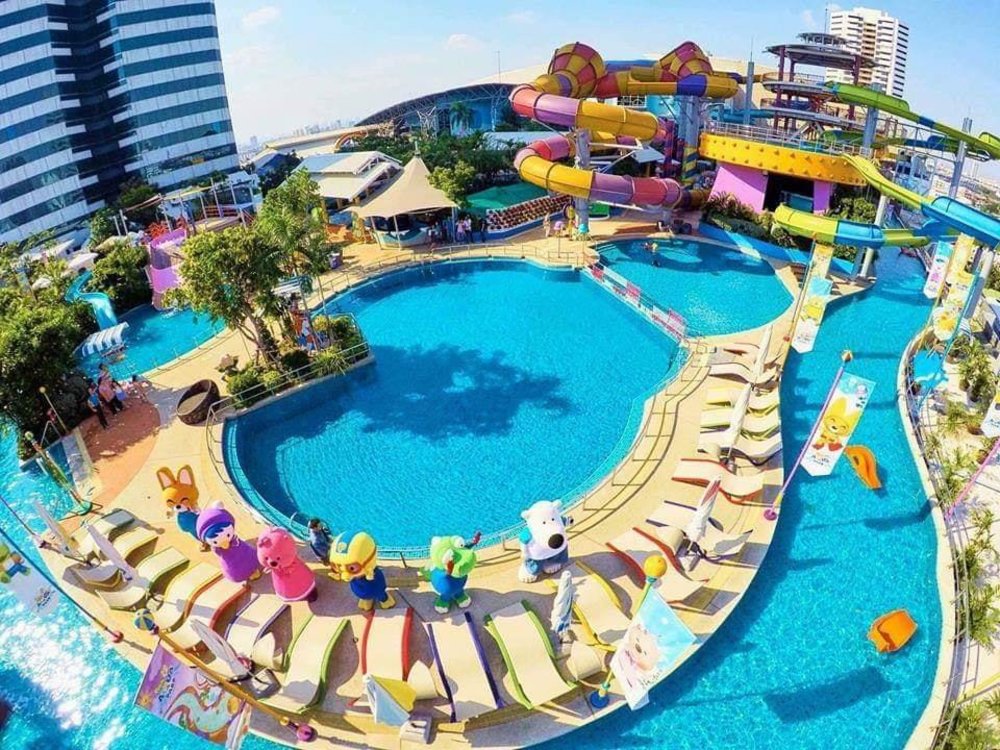 Swimming Pool with slides