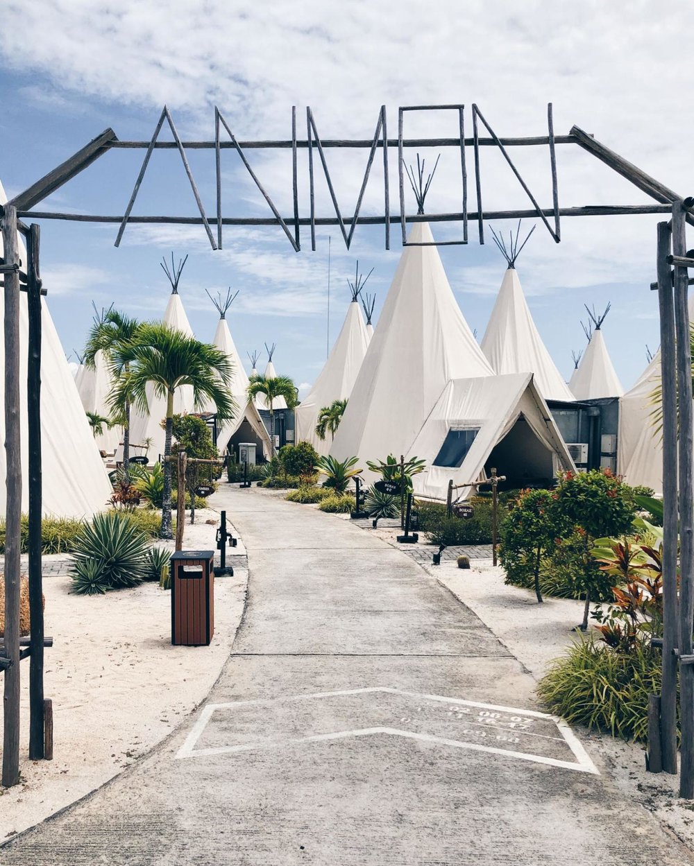 bintan anmon resort glamping teepee tent