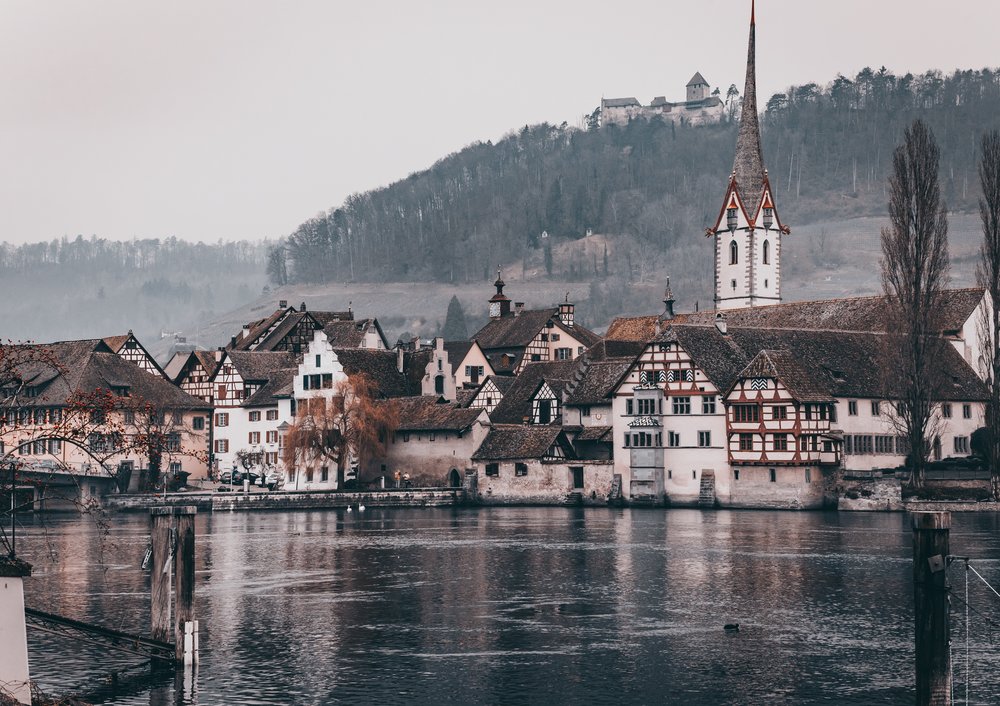 houses by the water stein am rhein switzerland