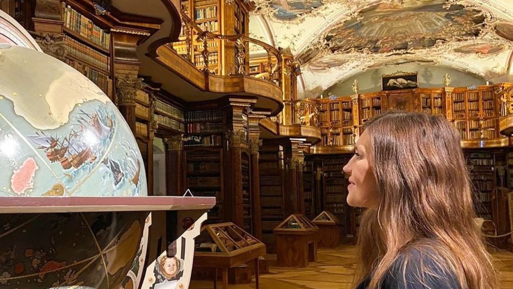 This library is home to books printed before 1500.  Credit: @jacqueline_straub on Instagram