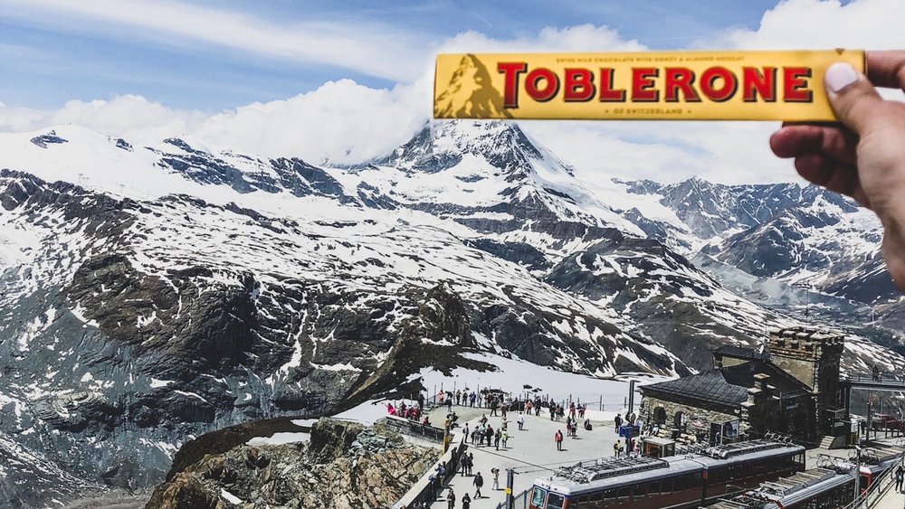 The Matterhorn’s peak inspired the Toblerone design. Credits: Morgan Thompson on Unsplash