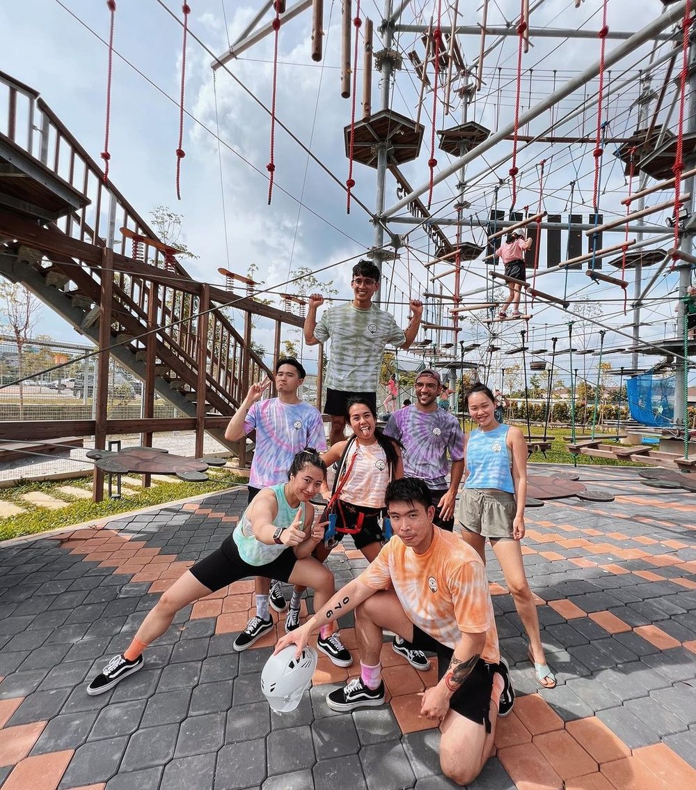 rope course at Discovery Park, Gamuda Cove