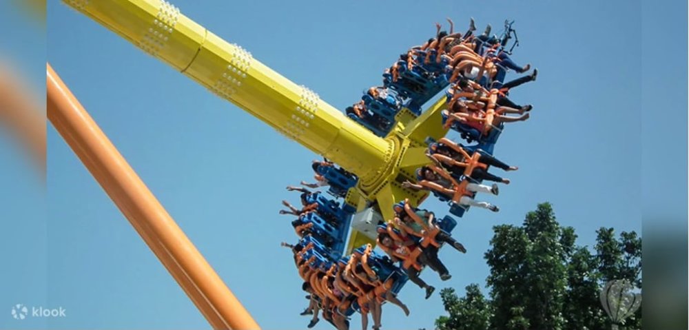 People riding a rides