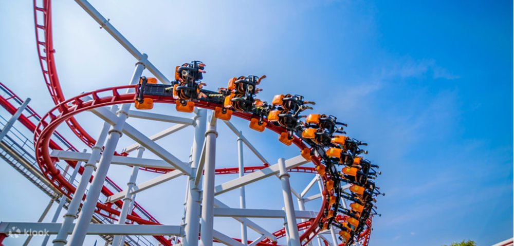 A roller coaster ride