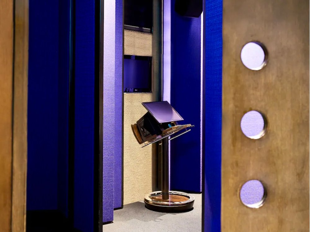 View of a private videoke room