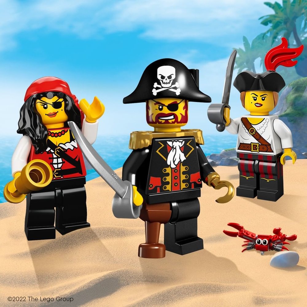 pirate lego characters at legoland discovery center bay area