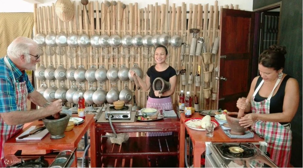3 people during cooking session