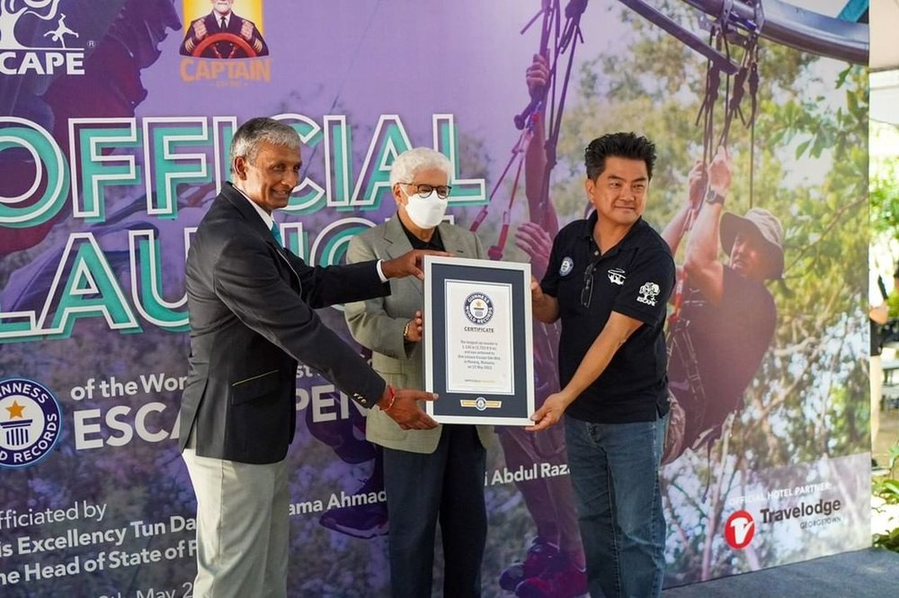 escape theme park penang longest zip coaster zipline