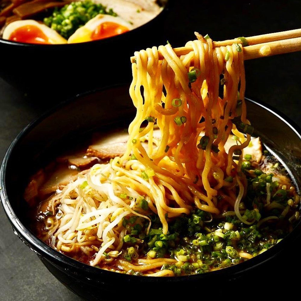 Ramen noodles in a bowl