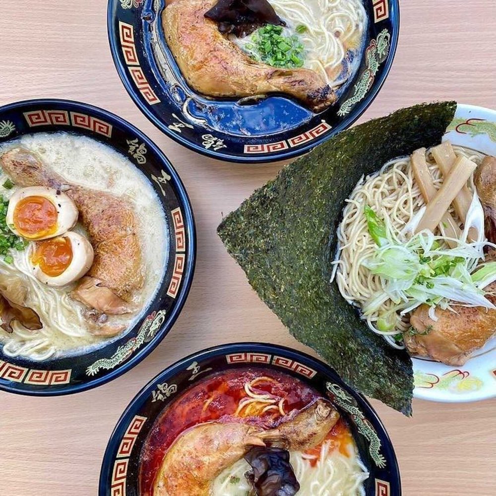 4 bowl of different types of Ramen