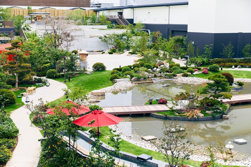 Top view of Japan Onsen