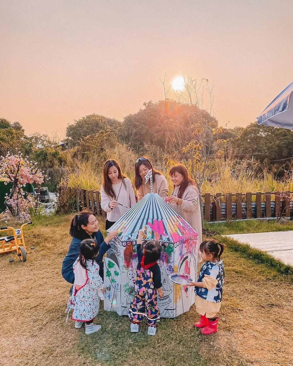 白泥部落營區  大人小朋友 玩得開心 親子 glamping (Pic｜Instagram@fifi_z)