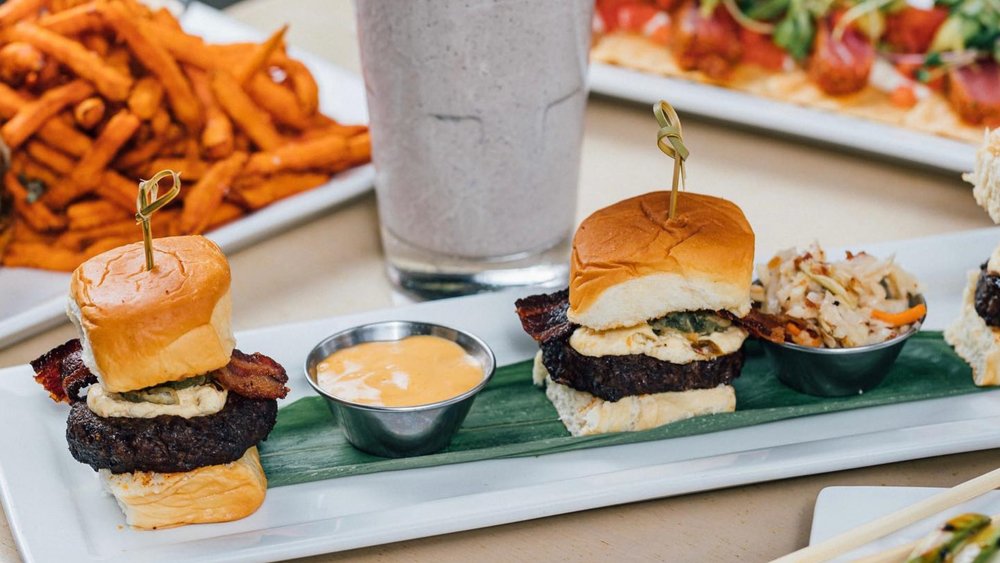 Today’s menu: shakes, sushis, and burgushis.  Image credits: @thecowfishsbb on Instagram