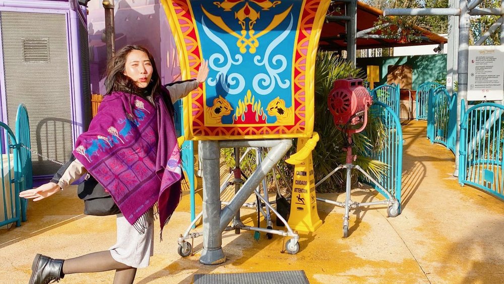 Just three minutes away from Toy Story Playland is the Aladdin-themed Flying Carpets attraction. Credit: mamiiiiii27