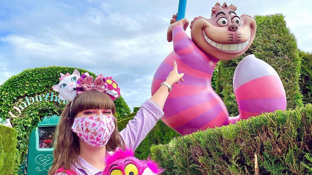 Keep your eyes peeled for the Cheshire Cat as you explore Alice’s Curious Labyrinth. Credit: kimbeurles_tartines