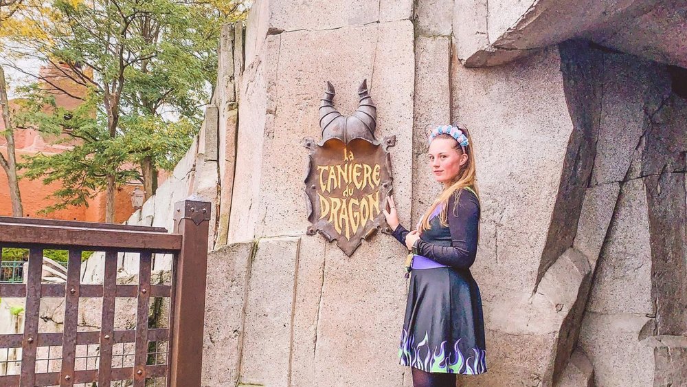 Find the dragon’s lair below the Sleeping Beauty Castle. Credit: hannahindisney