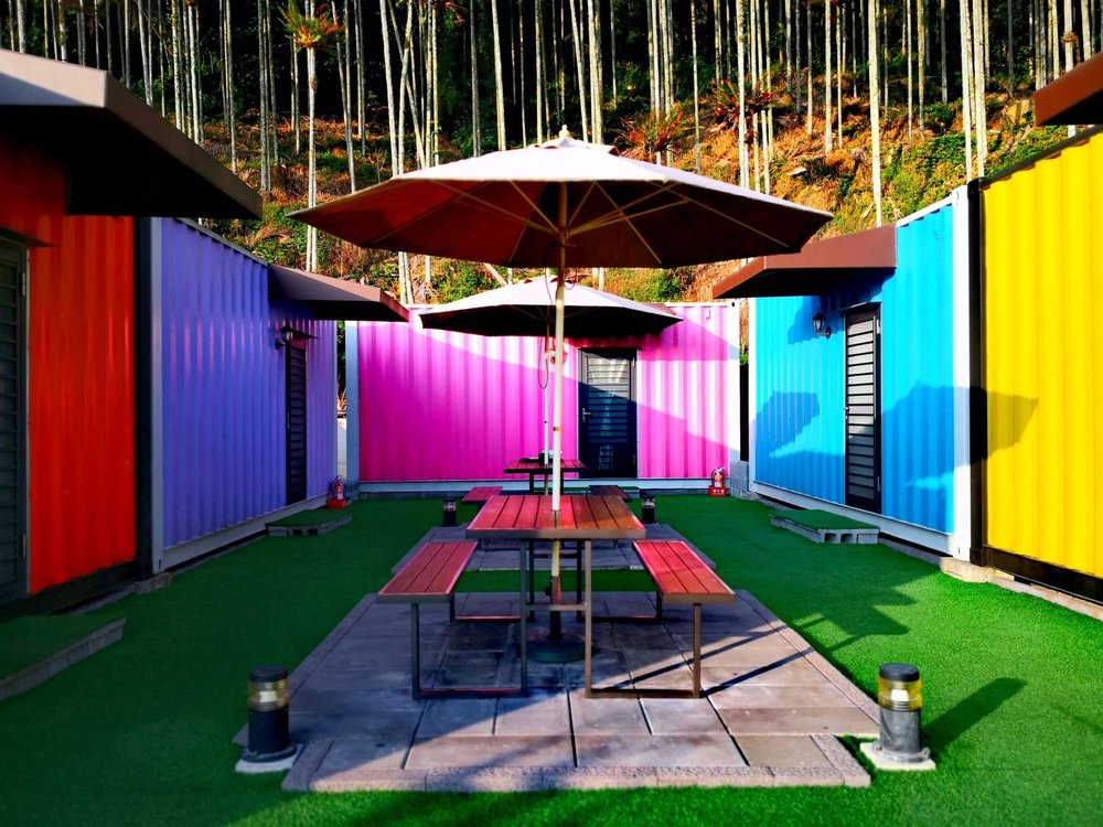 南投露營茶理國王彩色貨櫃