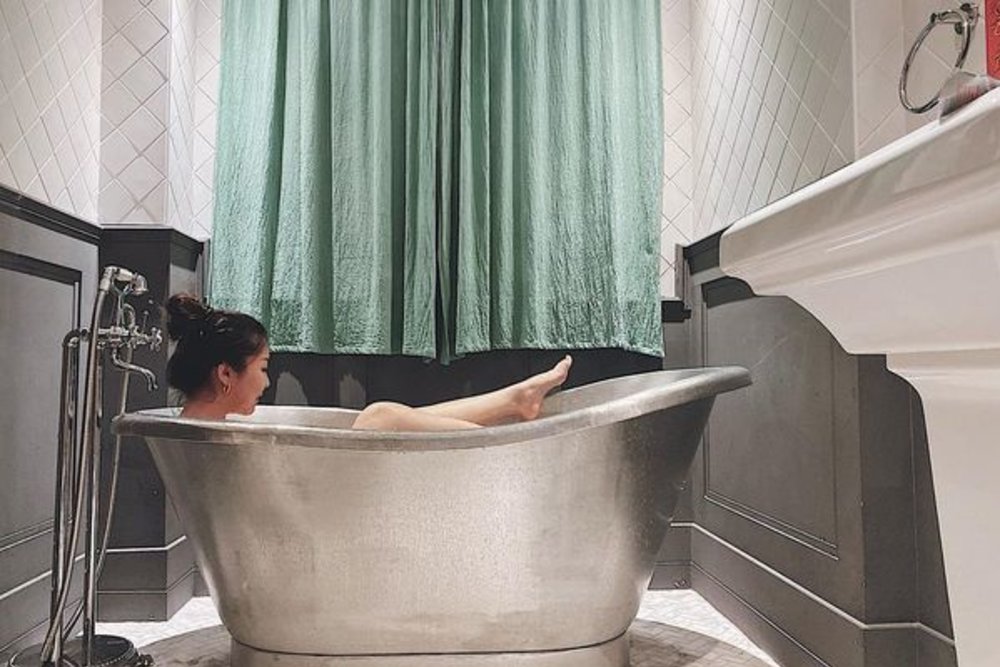 台南民宿:玩家小西門民宿 浴缸