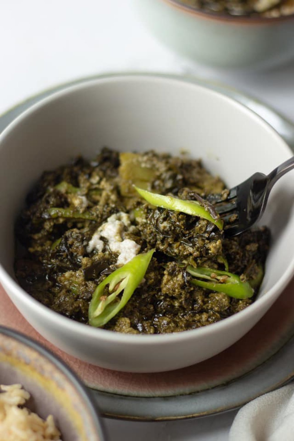 Bicolano dish using taro leaves