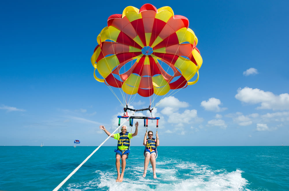 Water sports activities at Manukan Sabah island hopping itinerary