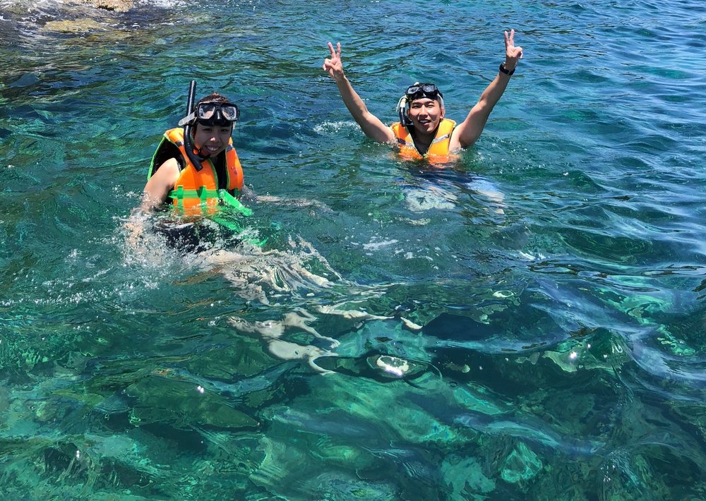 snorkel at Manukan Sabah island hopping itinerary