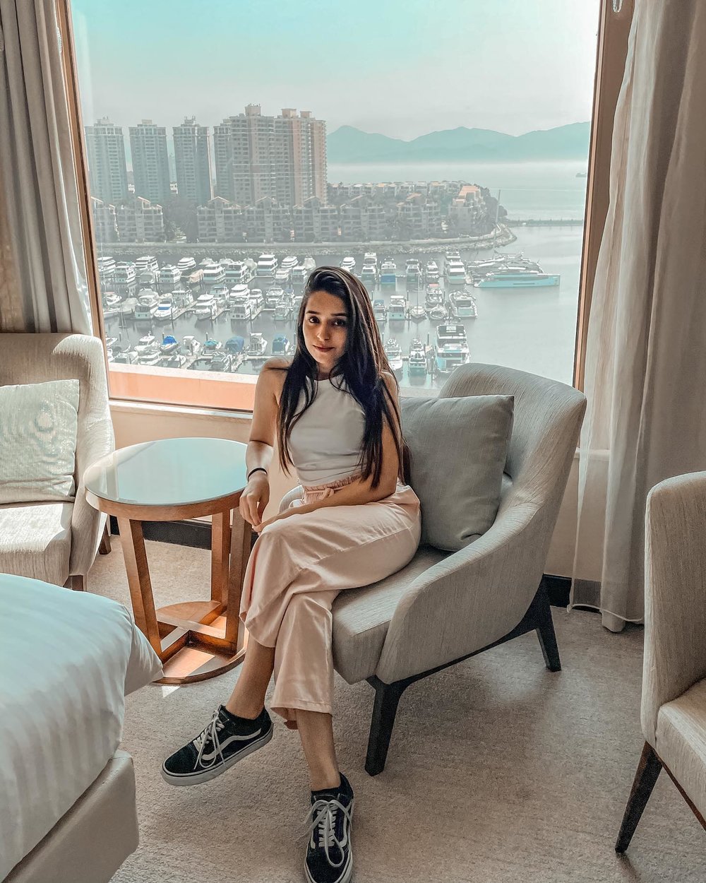 酒店房間可以盡覽海景。 (Instagram @thecreativelychaotic)