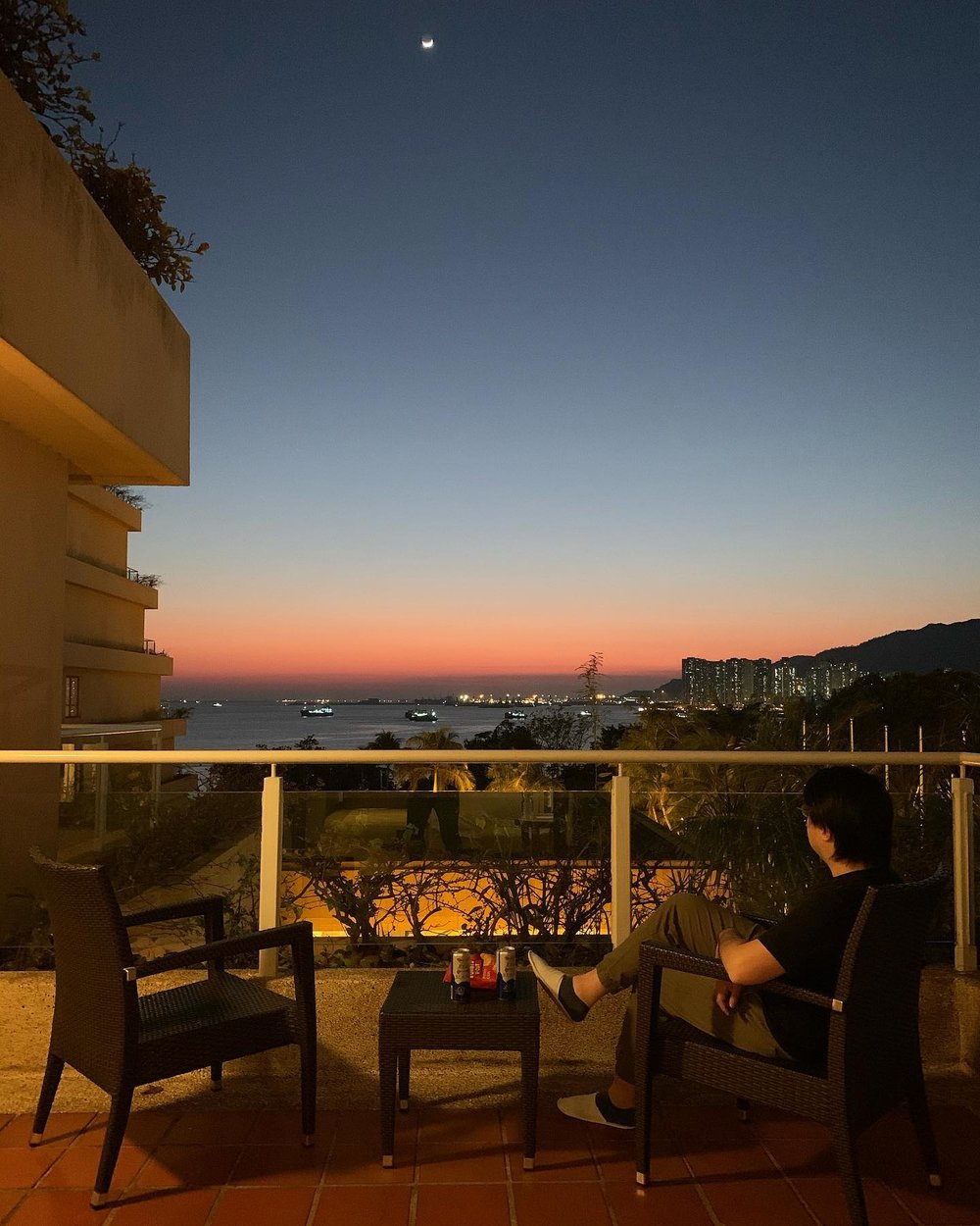 在酒店可以欣賞到黃金海岸絕美的日落景色。 (Instagram @karim.lui)