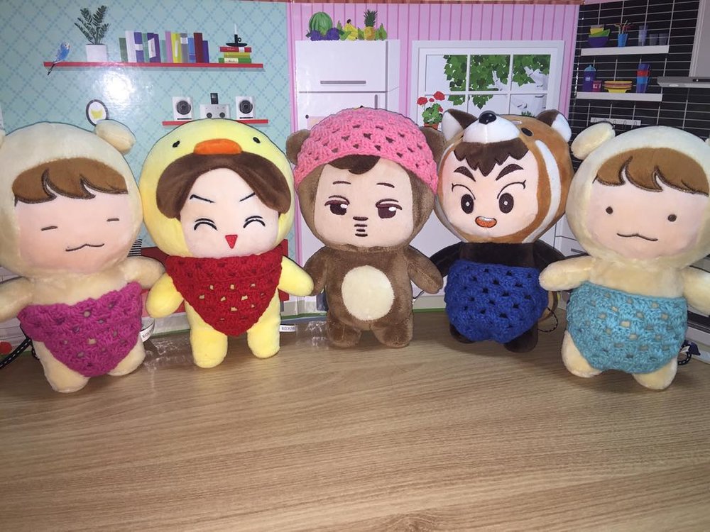 Group of plush toys