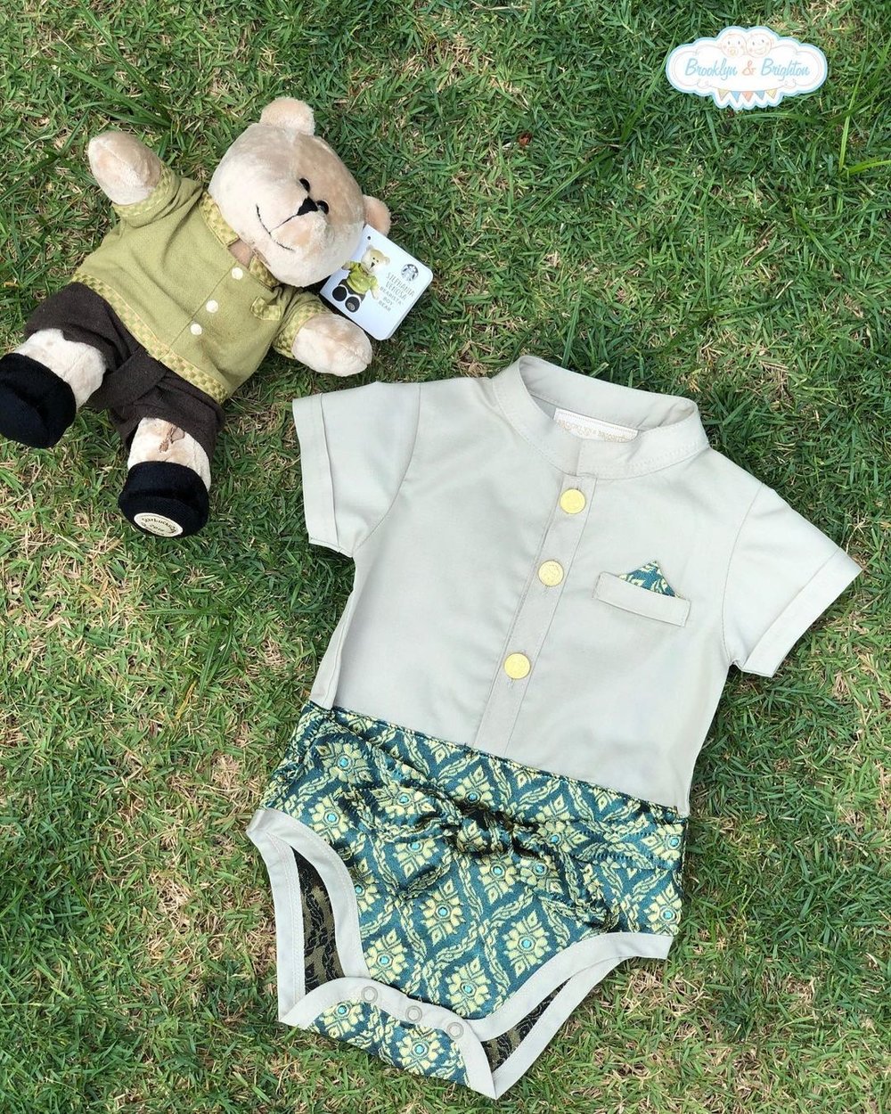 baby clothes in the ground