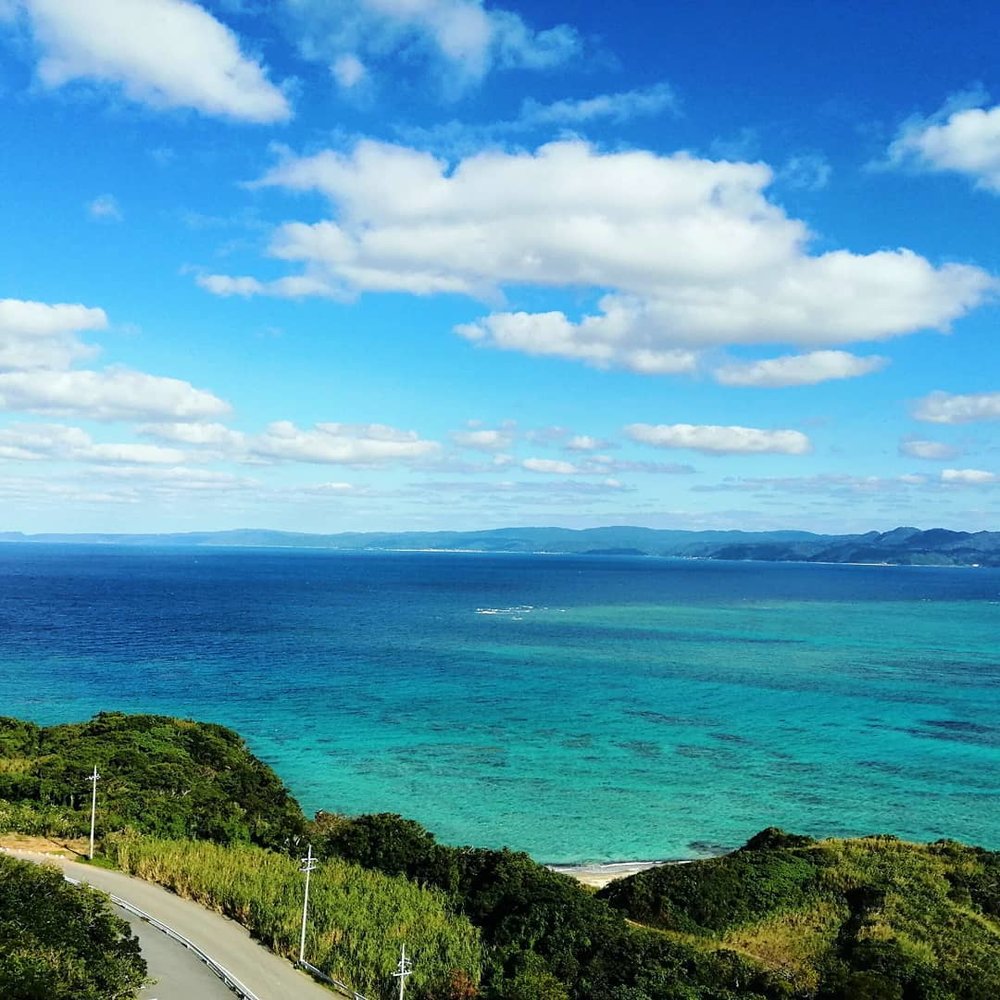 古宇利オーシャンタワー展望デッキからの景色
