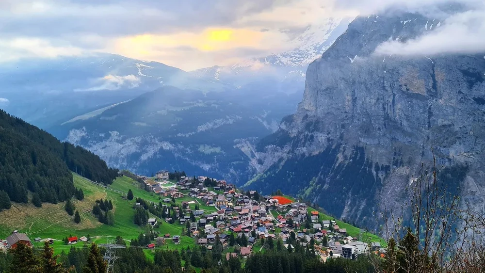 Spend time at the car-free village of Murren