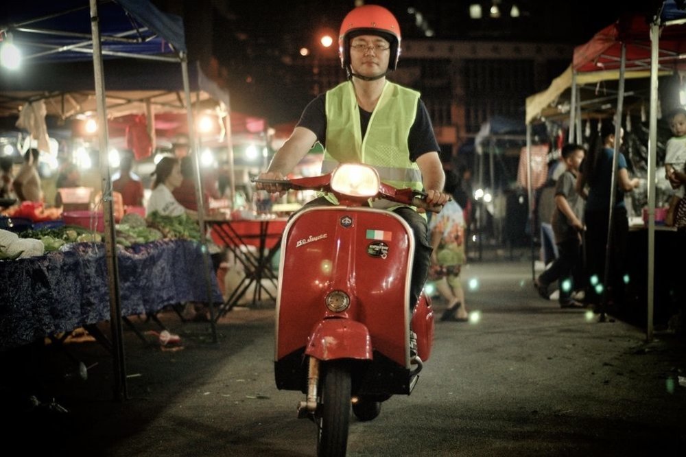 night tour around KL on a vespa ride best thing to do in Kuala Lumpur