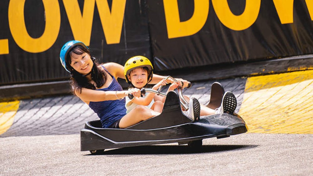 Luging in Sentosa is fun for the whole family