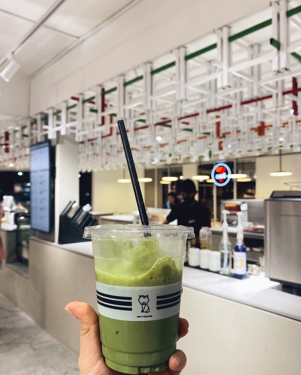 711 cafe store puchong niko neko matcha