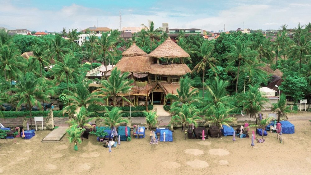 Azul Beach Club has open-air restaurants and bars with scenic views.  Credits: @azulbeachclub on Instagram